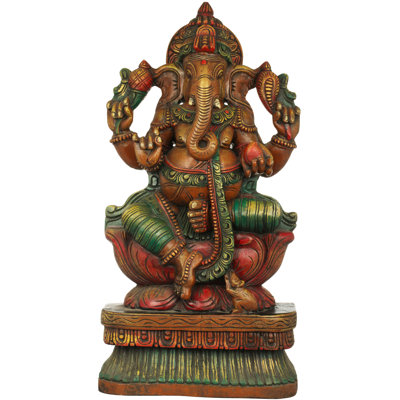 Le Shri Ganesha assis au lotus