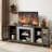 58" Modern TV Stand With 2-Door Storage, Faux Stone Media Console Cabinet, Grey Large Entertainment Center For Living Room-474908058-474908059