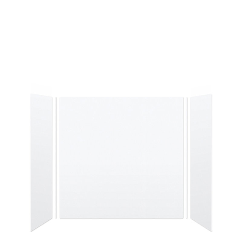 SaraMar 60'' W 36'' D 60'' H Glue Up Solid Surface Wall