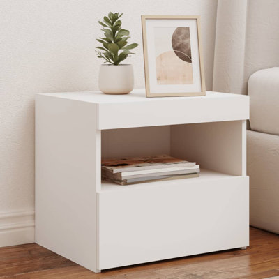 Nirmal 50cm W Manufactured Wood Bedside Table