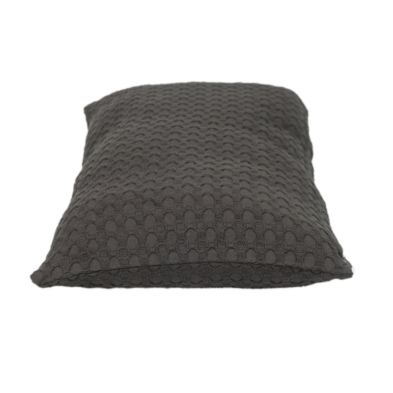 Parkland Collection Transitional Solid Gray 14" x 26" Pillow, Gray