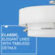 Graham Four-Light Semi-Flush Mount Ceiling Light w/ Faux Parchment Shades