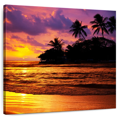 Silhouette de palmiers tropicaux Gillard