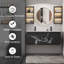 Meuble-lavabo double mural avec plateau en résine Ciarra-51493337
