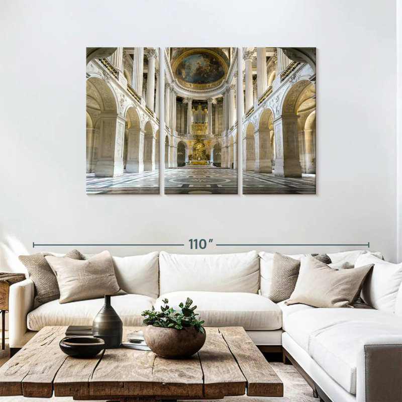 Intérieur de Versailles, H 48 po x l 74 po