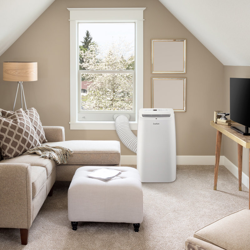 Ivation 12000 BTU Wi-Fi Connected Portable Air Conditioner for 500 Square Feet with Remote Included