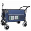 Chariot de chariot pliant robuste avec poignée rotative et pneus tout-terrain - Chariot utilitaire de jardin pliable d'une capacité de 480 lb pour la plage, le camping et l'épicerie