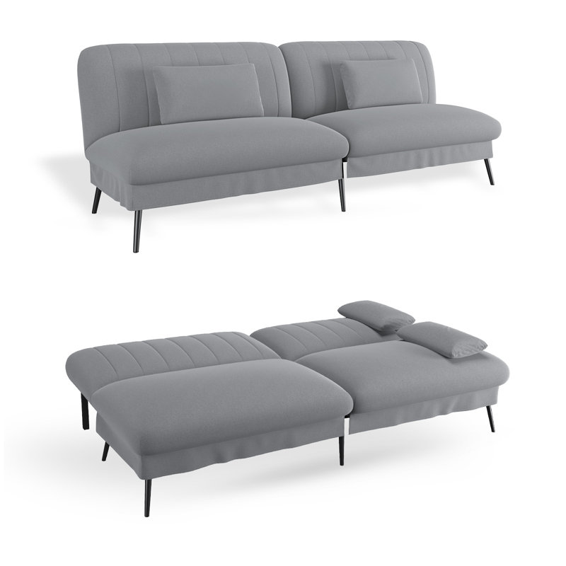 2 Seater Fabric Sofa, Grey