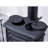 Cast-iron vintage wood-burning fireplace for heati
