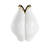 Joseildo Ceramic Dimensional Tulip Shaped Decorative White Vase with Metallic Gold Rim-428158110