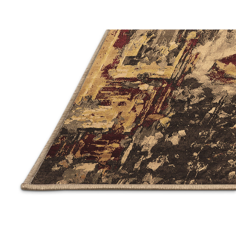 Cykana Performance Chenille Abstract Indoor Rug, Rectangle 4' x 6'