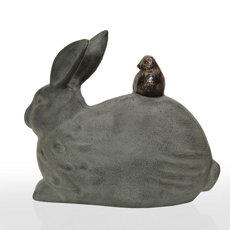 Rabbit and Friend Garden Statue