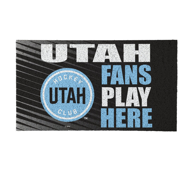 Tapis PVC de 28 po x 16 po Utah Hockey Club Fan