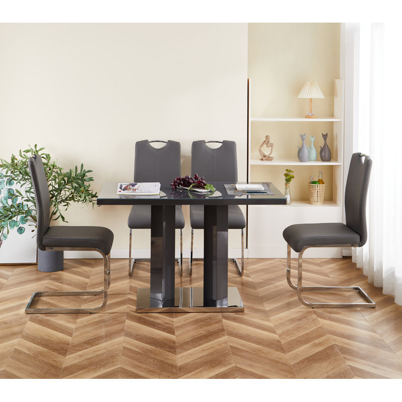 Atuf Dining Set, Grey