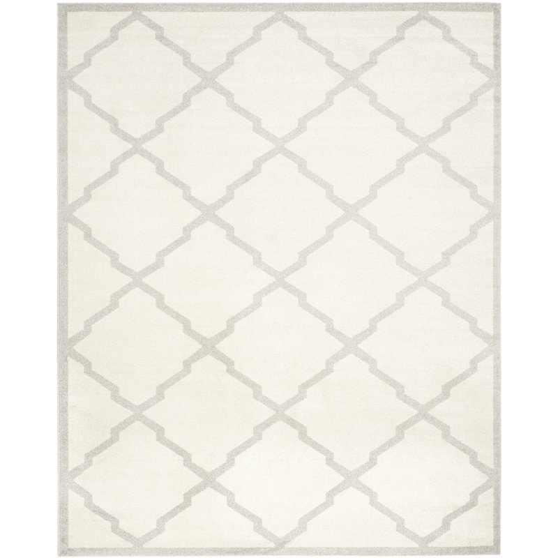 Tapis beige à motif géométrique Ammundsen, Rectangle 10 pi x 14 pi