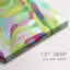 Bright Tropical Abstraction IV - Toile tendue sur mesure avec châssis - 3 pièces-210245293