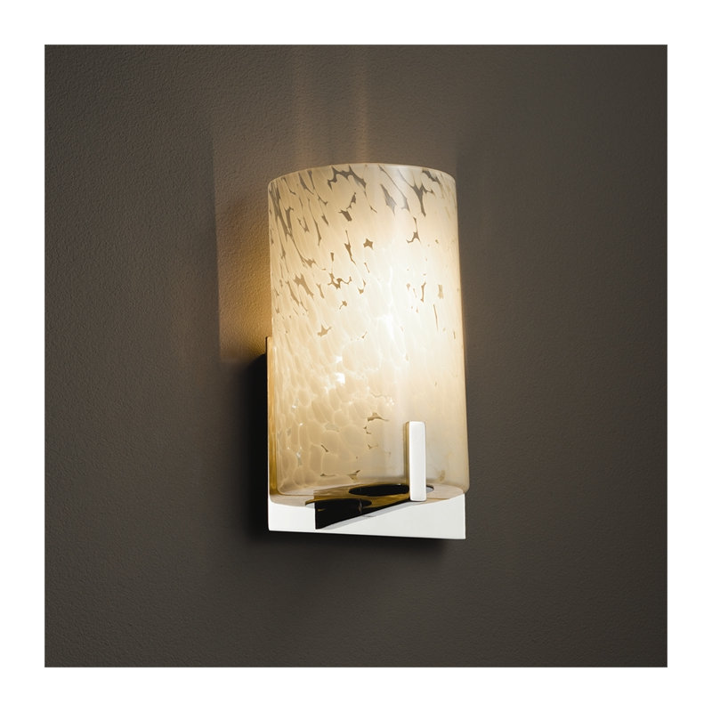 Casson Flush Mounted Sconce, Polished Chrome