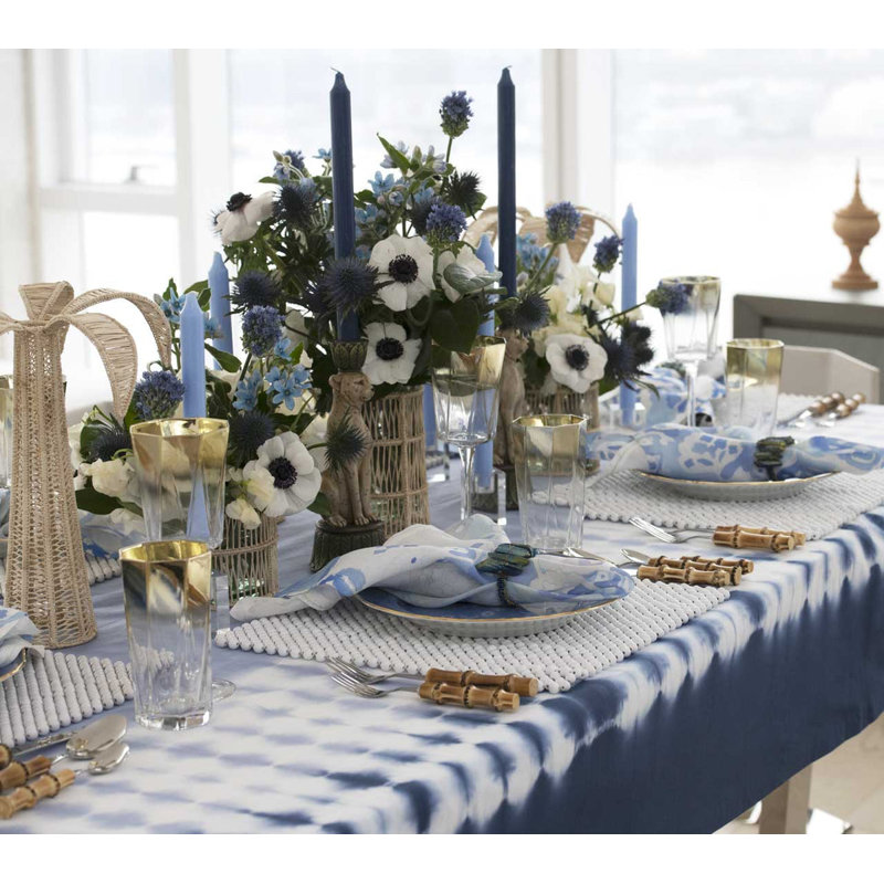 Duo Dye Handmade Geometric Tablecloth