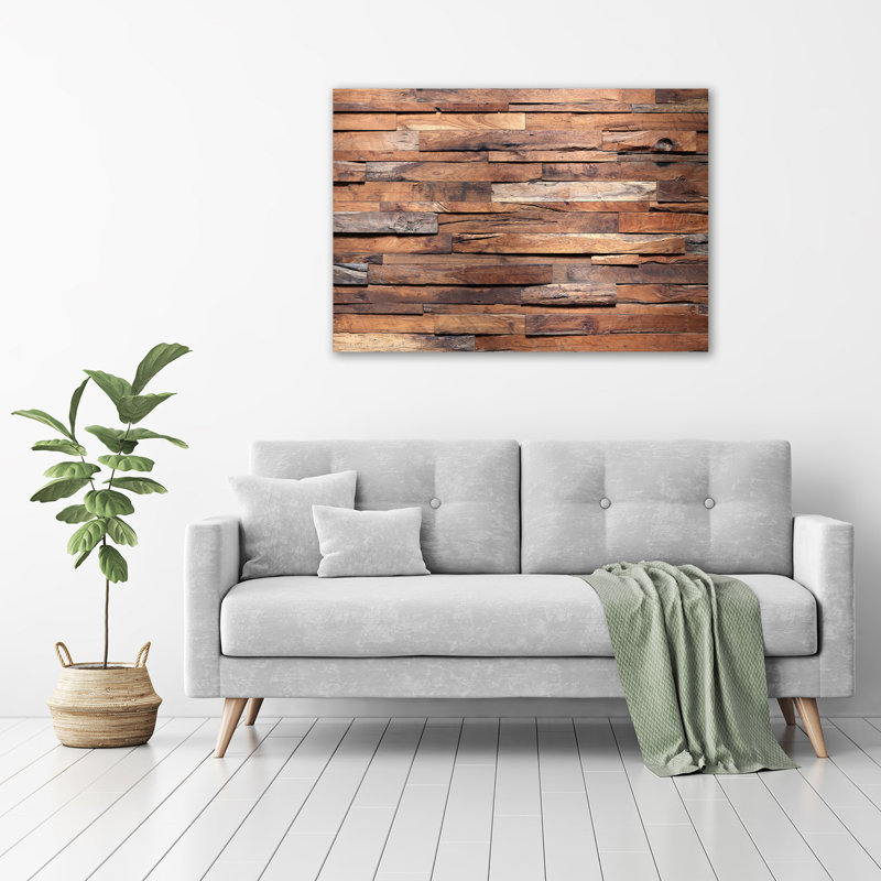 Wooden Wall - Wrapped Canvas Print