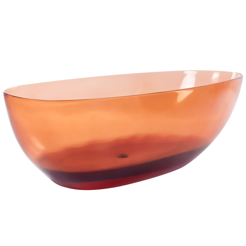 Monquie 169mm x 78mm Solid Surface Bathtub, Red