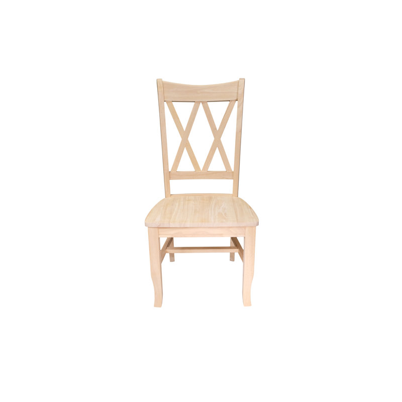 Chaise d'appoint en bois massif Harlean
