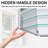 Rectangular Recessed Or Wall Mount Aluminum Frameless Medicine Cabinet Mirror With Adjustable Glass Shelves-894689150