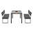 Bekelja Rectangular 6 - Person 140cm Long Dining Set with Cushions
