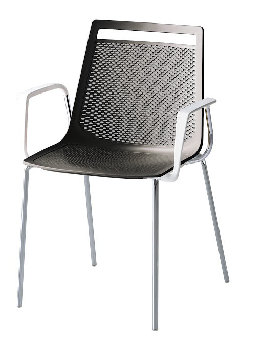 Chaise d'invité Akami, Noir