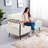 Modern End of Bed Bench with Wood Legs for Living Room-1013161459