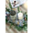 Etched Glass Cylinder Candle Votive - Cream-438934231
