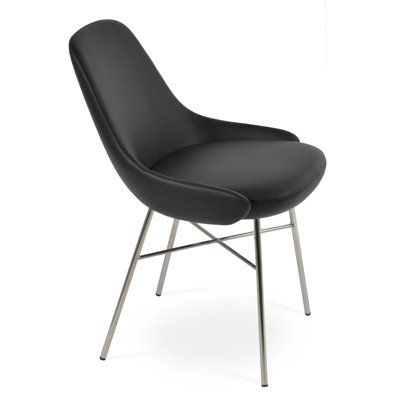 Gazel 17.7'' H Upholstered Metal Dining Chair