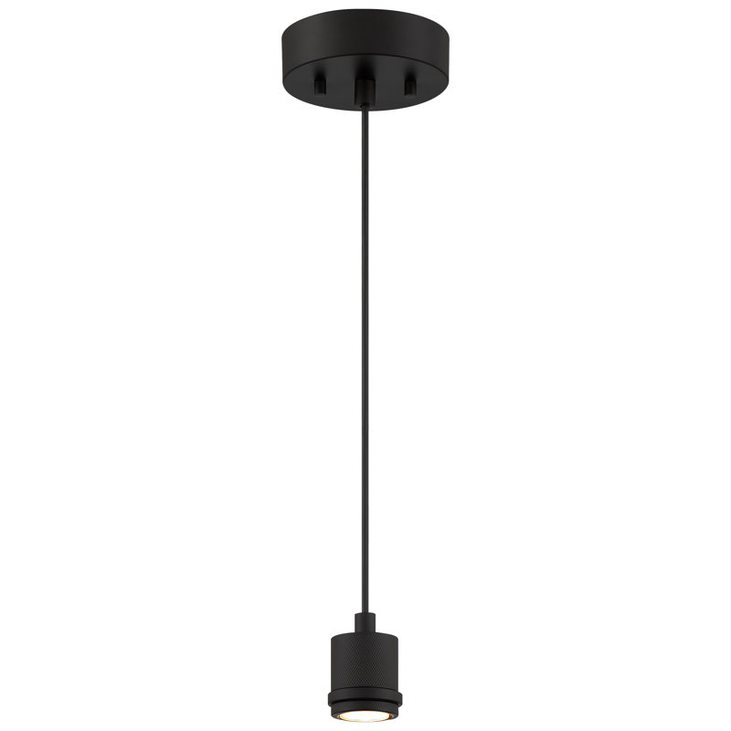 Luminaire suspendu 1 lumière, Noir mat