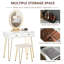 Baldvina Dressing Table with Mirror