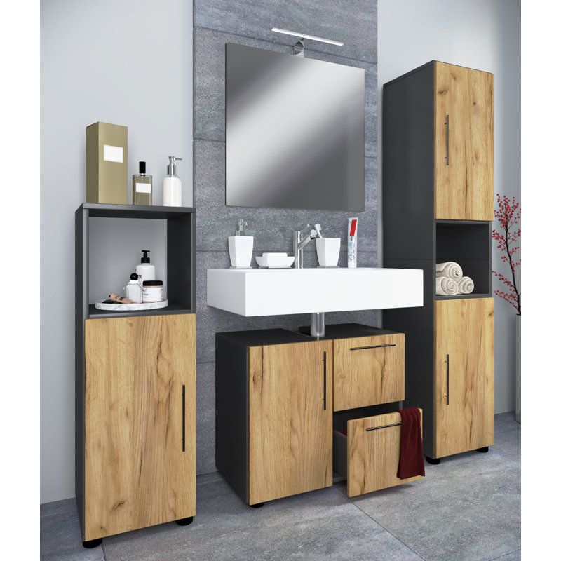 Rathe Bathroom Furniture Suite, Black