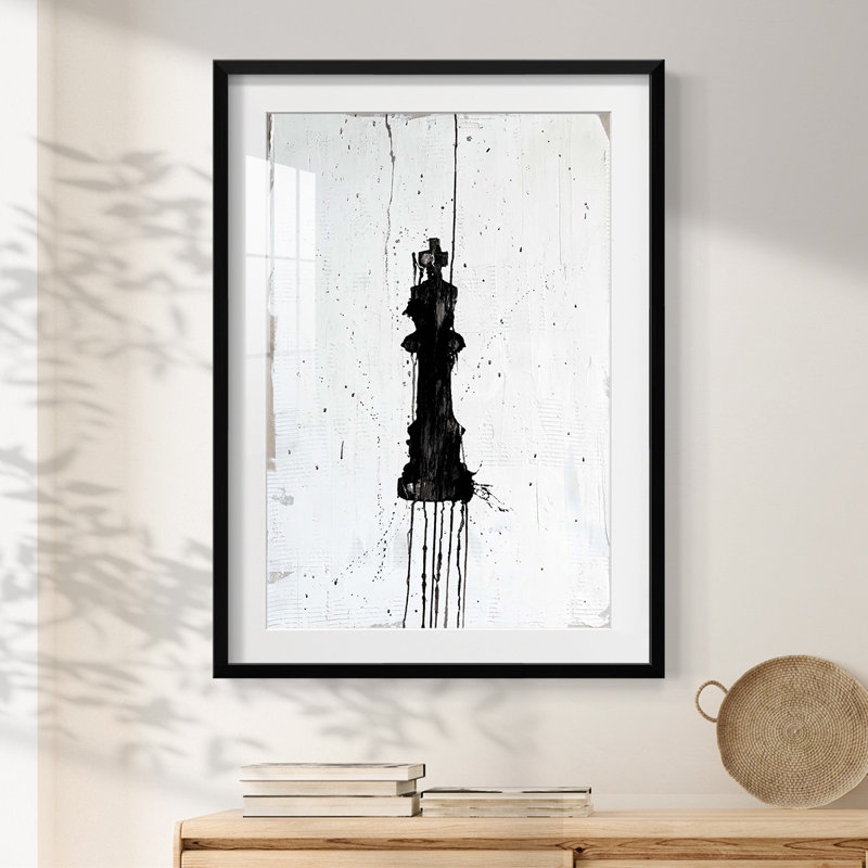 Répétition I - impression encadrée, H 28,5 po x l 20,5 po, Noir