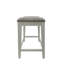 Élégant tabouret de comptoir blanc de 25 pouces avec un design peu encombrant