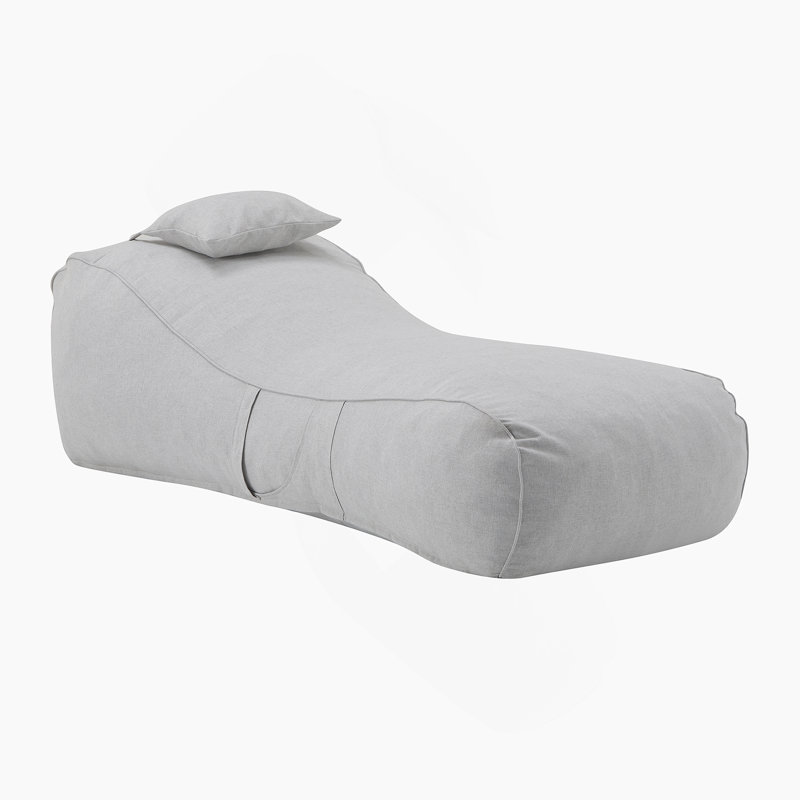 Fauteuil à billes d'extérieur, gris clair, ensemble de 1, 1