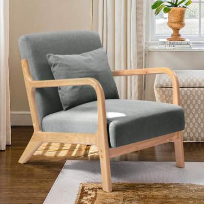 Chaise avec accoudoirs de lecture rembourrée Comfy