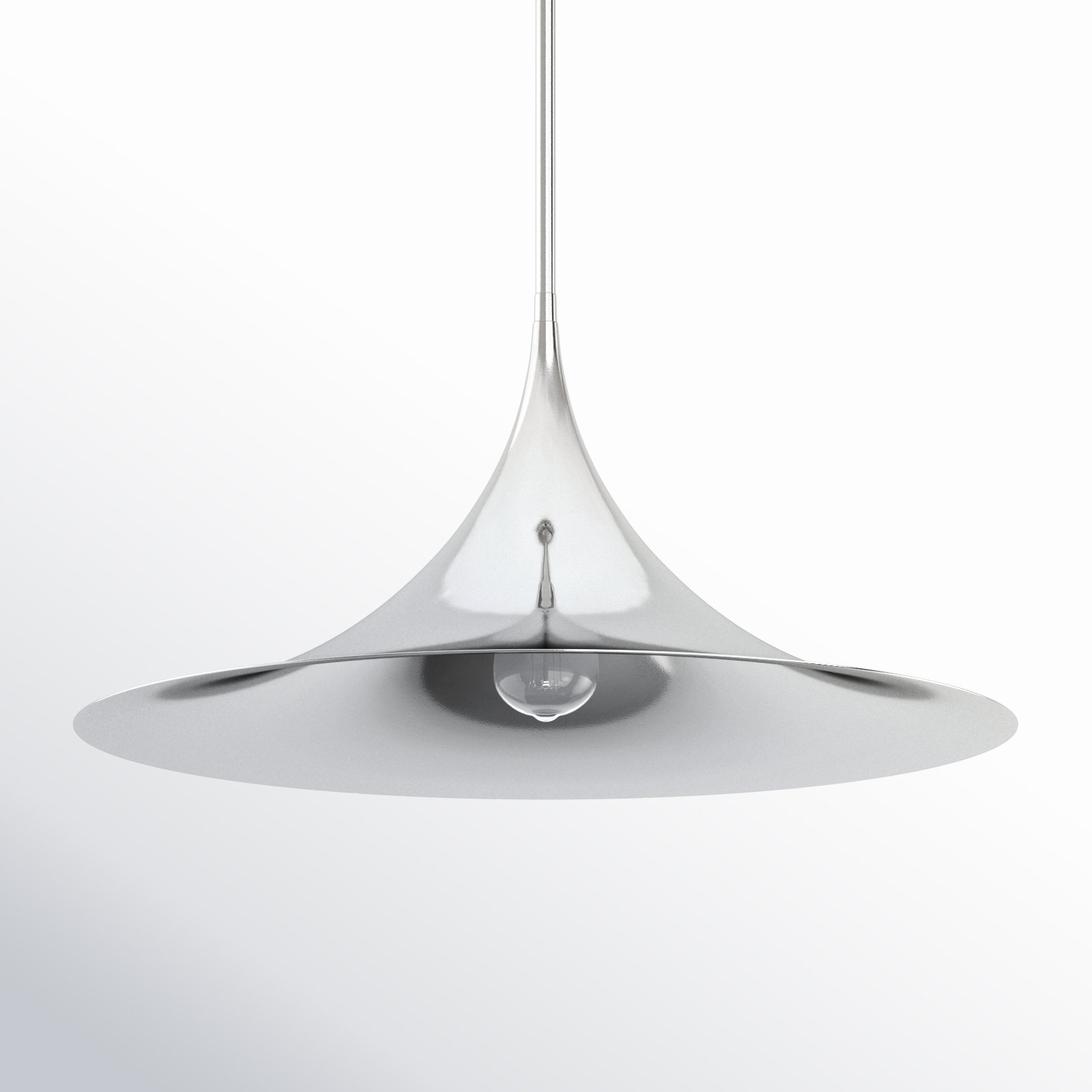 Lorient Single Light Dimmable Pendant, Polished Chrome