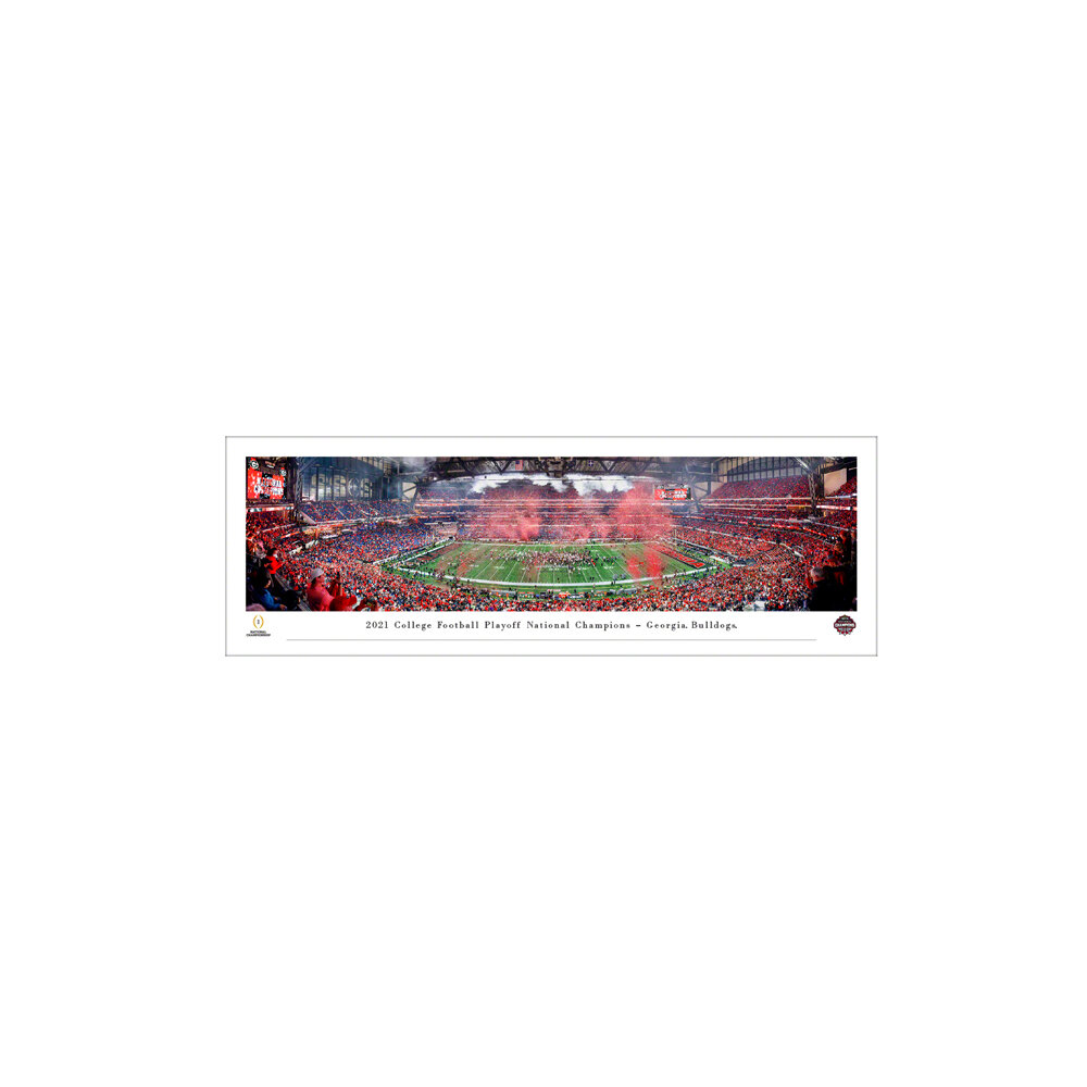 Georgia Bulldogs 2021 Football National Champions Panoramic 