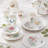 Lenox Butterfly Meadow Porcelain 28-Piece Dinnerware Set, Dishwasher Safe, White