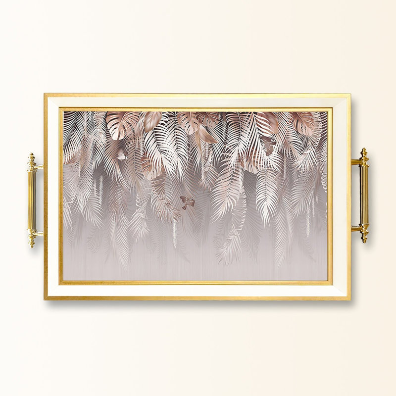 Elegant Glass Tray, 19.7 x 11.4 x 1.4 inches | 100% Durable Glass Construction | Easy to Clean with Damp Cloth | Ideal for Serving, Decorative Display, and Organizing | Stylish Addition to Home Décor