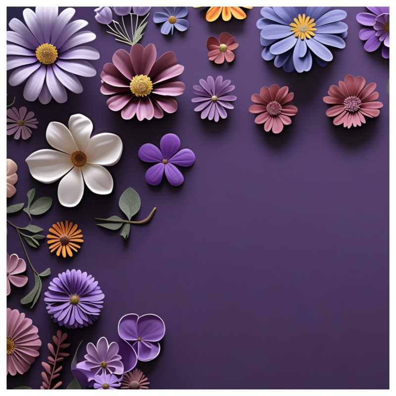 Jeté en molleton Floral Arrangement - Jetés floraux pour canapés ou lits, 50in W x 60in H