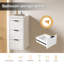 Armoire murale 12 po avec 3 tiroirs, armoire flottante-1176420407