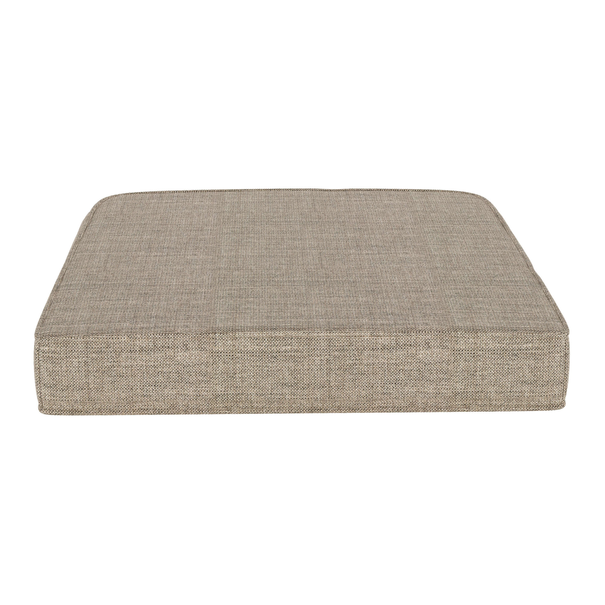 Sunbrella® Outdoor Dining Chair Seat Cushion, Cast Shale Sunbrella® Plainweave, 20" W x 18" D
