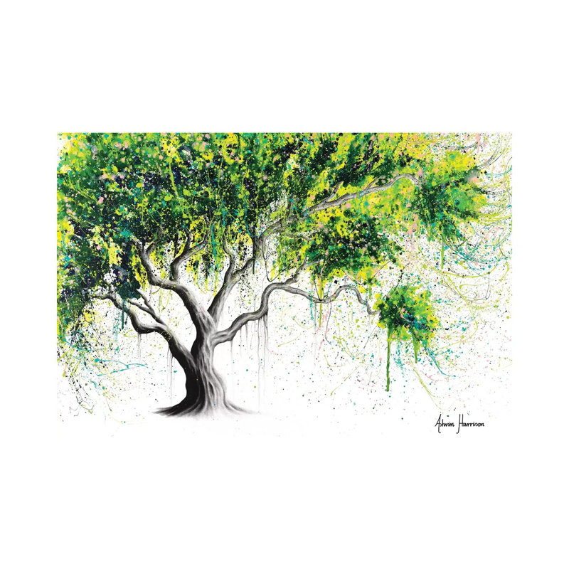 Funky Fig Tree by Ashvin Harrison - Print on Canvas, 30.48 cm H x 45.72 cm W, Wrapped Canvas