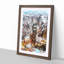 High Above New York City - Picture Frame Painting Print-55580235-55580233