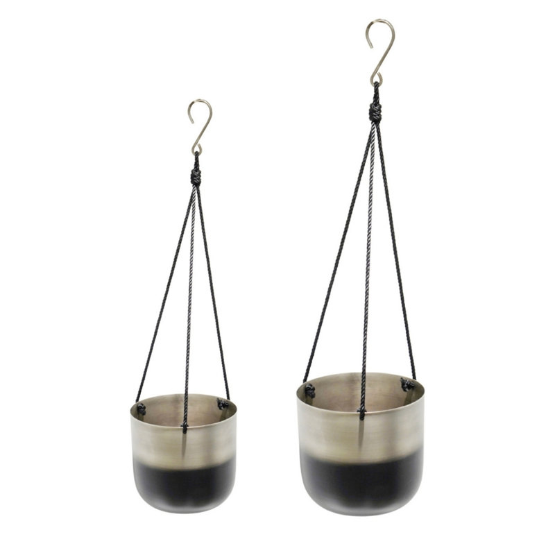 Metal Pot Planter, Silver