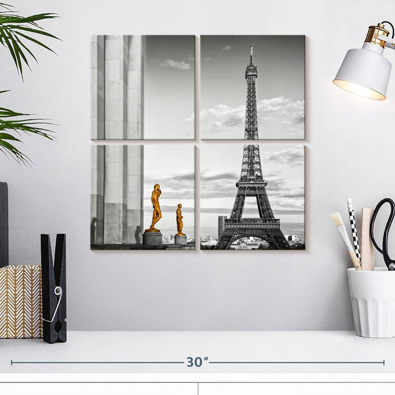 Lilie Eiffel Tower View, 18'' H x 18'' W