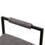 Ensemble de 2 tabourets de bar à hauteur de comptoir avec dossier et pieds en métal modernes sans accoudoirs et chaises rembourrées en polyuréthane gris (avec dossier)-832139412